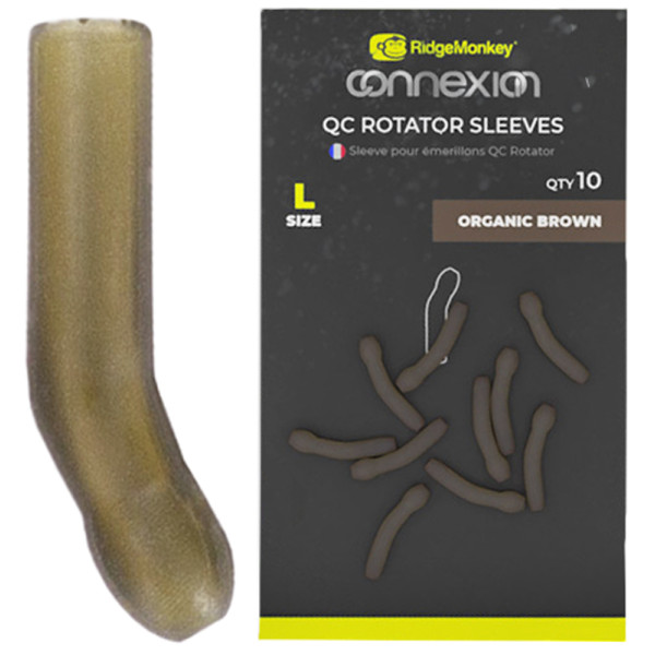 Лентяйка RidgeMonkey Connexion QC Rotator Sleeves (10 шт/уп) ц:organic brown
