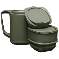 Термокружка RidgeMonkey ThermoMug DLX Brew Set Green с набором емкостей