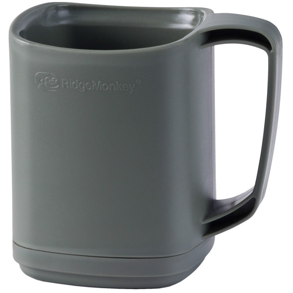 RidgeMonkey ThermoMug DLX Brew Set Gray with a set of containers