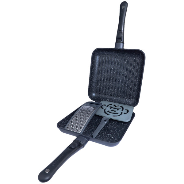 Набор RidgeMonkey Connect Pan & Griddle XXL Granite Edition две сковороды