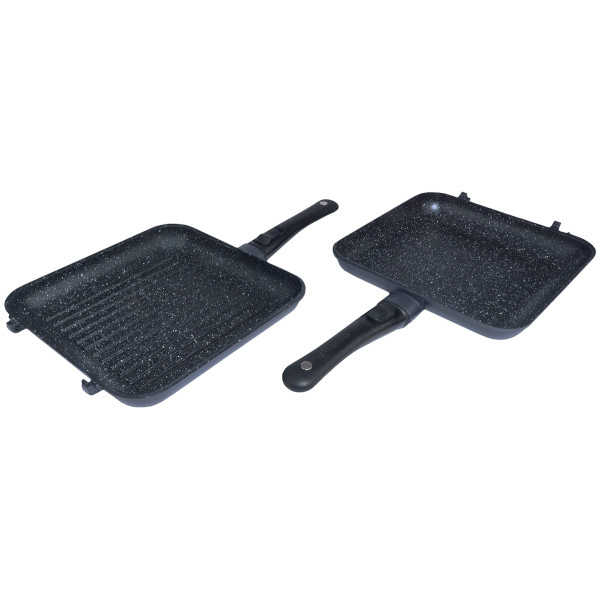 Набор RidgeMonkey Connect Pan & Griddle XXL Granite Edition две сковороды