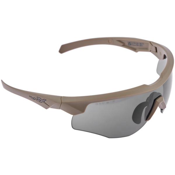 Wiley X Rogue Comm. Ballistic Goggles. 3 Lenses (Grey/Clear/Rust)