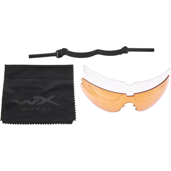 Wiley X Rogue Comm. Ballistic Goggles. 3 Lenses (Grey/Clear/Rust)