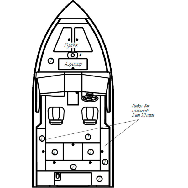 Aluminum boat Powerboat 525