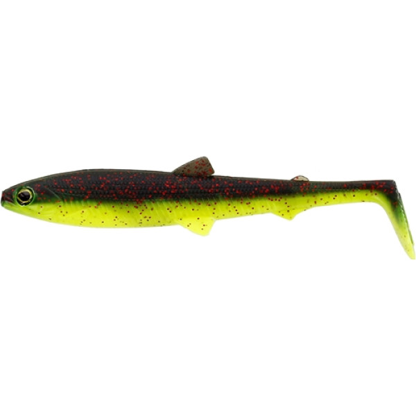 Силикон Westin BullTeez Shadtail 12.5cm 16g Black/Chartreuse (2шт/уп)