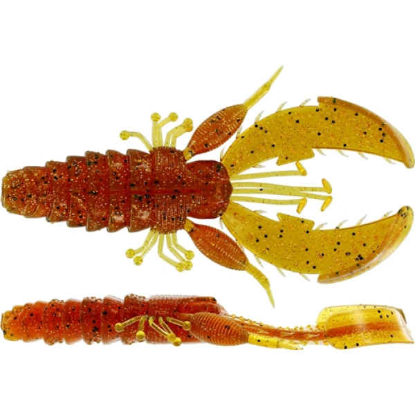 Westin CreCraw Creaturebait Silicone, 4 pcs., 10 cm, 12 g, Motoroil Pepper