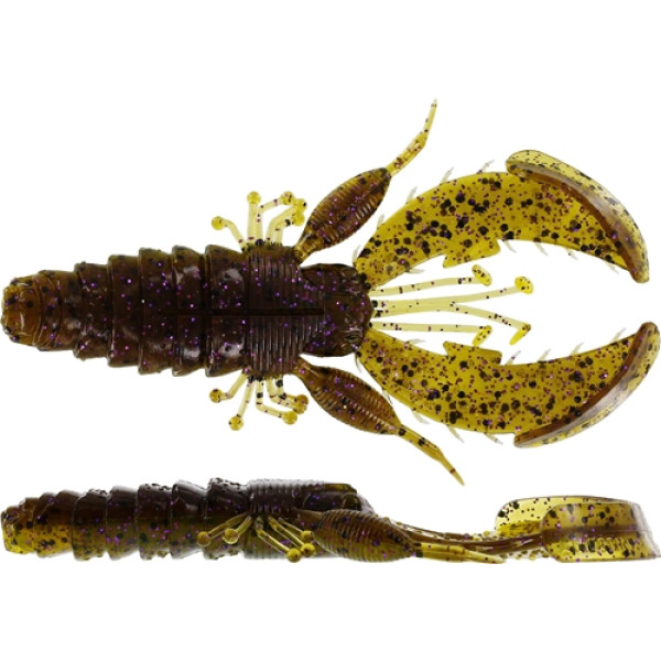 Силикон Westin CreCraw Creaturebait 4шт. 8.5cm 7g Green Pumpkin Purple