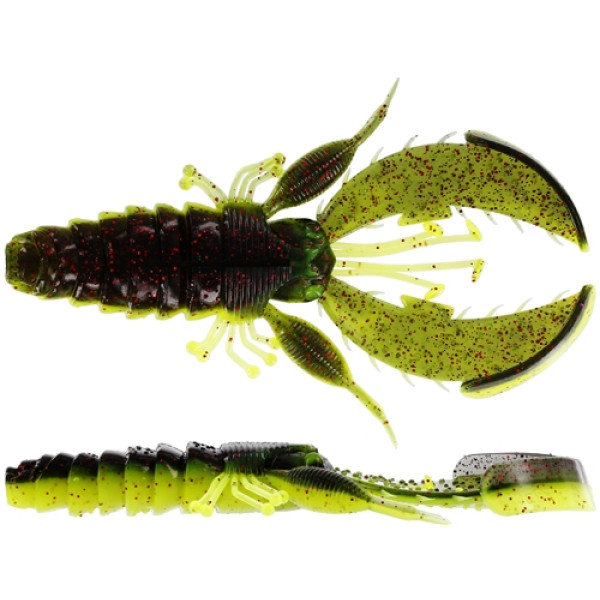 Silicone Westin CreCraw Creaturebait 14cm 32g Black/Chartreuse