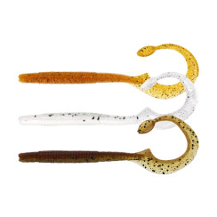 Silicone Westin Ned Worm Curl 12cm 3g Clear Water Mix 7 (5pcs/pack)