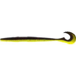 Силікон Westin Swimming Worm 13cm 5g Black/Chartreuse (5шт/уп)