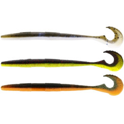 Westin Swimming Worm 13cm Silicone, 5g, Dark Water Mix 7 (5 pcs/pack)