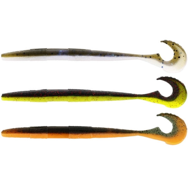 Westin Swimming Worm 13cm Silicone, 5g, Dark Water Mix 7 (5 pcs/pack)