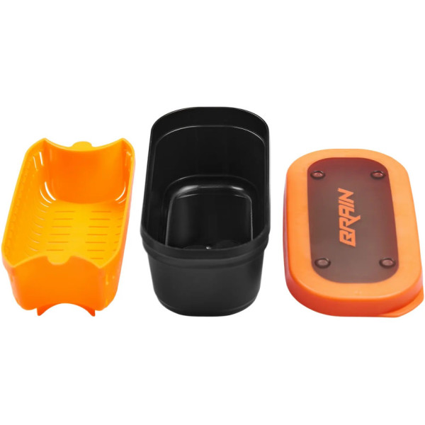 Brain Pellet/Bait box capacity: 17x7.5x6cm, 0.57L (with sieve)