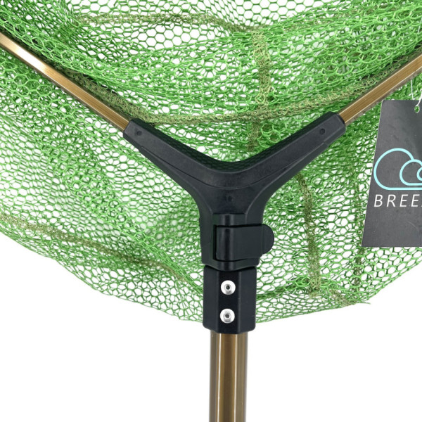 Подсак BREEZE Y-221055-QP, каркасная голова 55 см, прорезиненная сетка, телескоп ручка 1.6 м