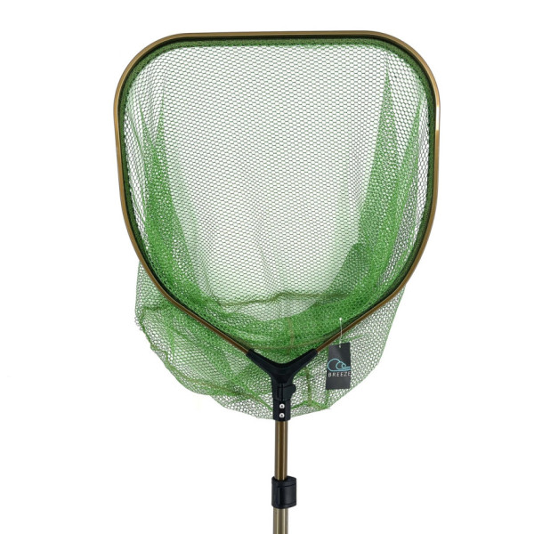 Подсак BREEZE Y-221055-QP, каркасная голова 55 см, прорезиненная сетка, телескоп ручка 1.6 м