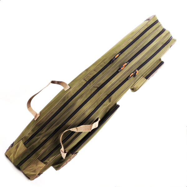 ECLIPSE 1.50m rod case, frame, dark green, 3 compartments