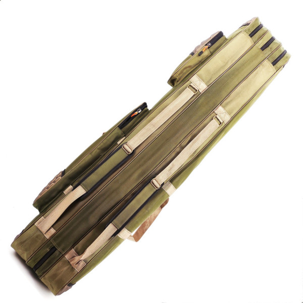 ECLIPSE 1.50m rod case, frame, dark green, 3 compartments