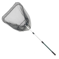 Подсак BREEZE CS-360210-JW треугольный 60см, черная прорезиненная сетка, зеленая телескоп ручка
