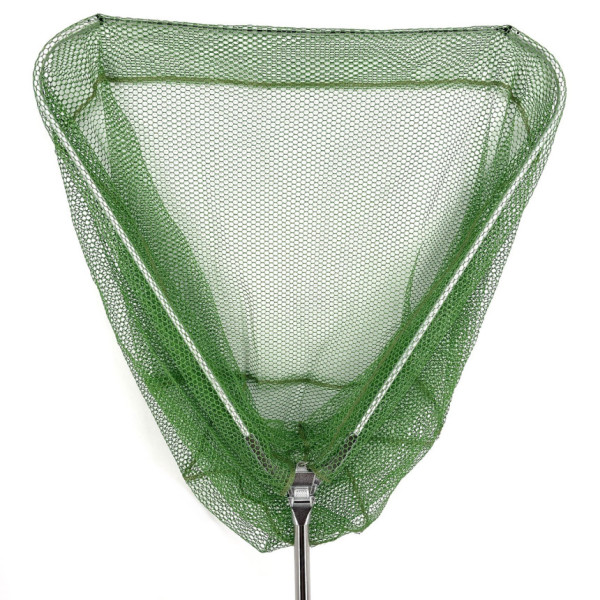 Подсак BREEZE CS-280230-JW треугольный 80см, зеленая прорезиненная сетка, круглая метал телескоп ручка