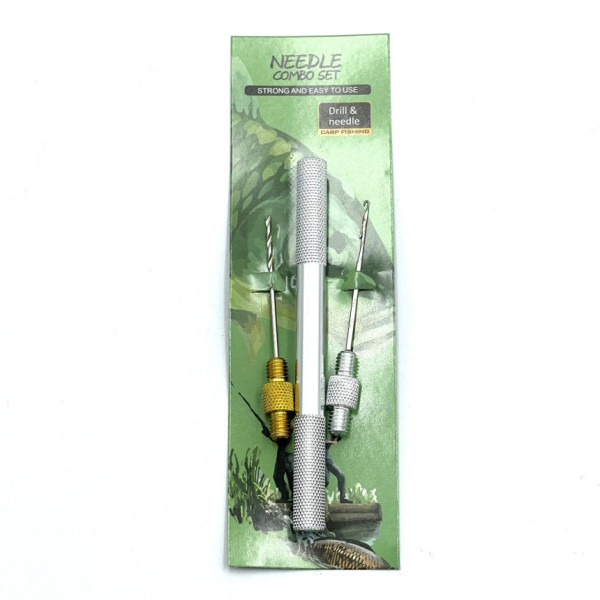 Набір короповий: голка, свердло + металева ручка Needle Combo Set GZ-02