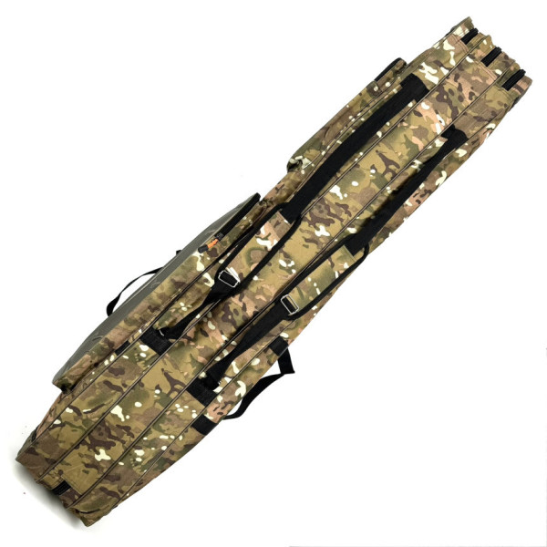 ECLIPSE 1.35m frame rod case, multicam with green inserts, gold lettering, 3 compartments