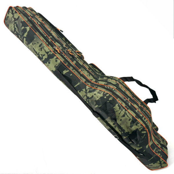 ECLIPSE 1.50m rod case, frame, camouflage, orange and black inserts, 3 sections 1050CP