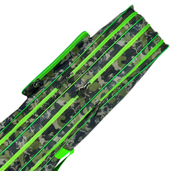 ECLIPSE 1.50m frame rod case, camouflage, light green and black inserts, 3 sections, 1050YH