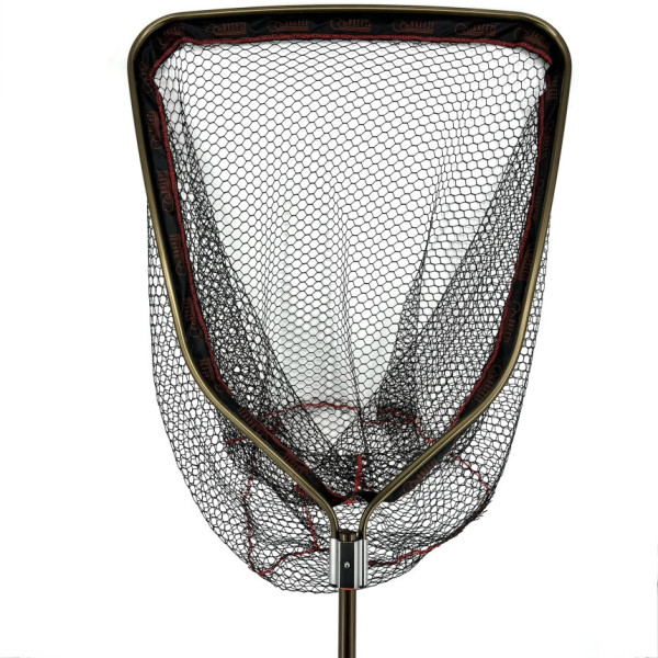 Подсак Breeze HY-D-370170-GJ пятиугольная цельная голова 70 см, крупная прорезиненная сетка, телескоп ручка 1.7m