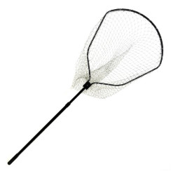 Подсак Breeze HY-160160-QP пятиугольная цельная голова 60 см, кордовая сетка, черная телескоп ручка 1.8m