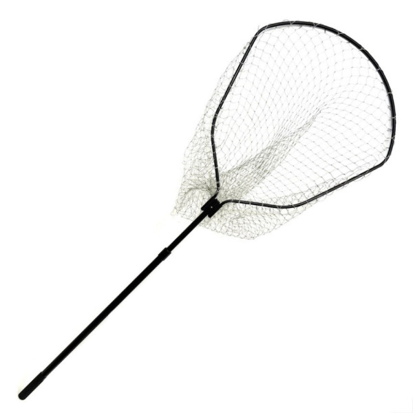 Подсак Breeze HY-160160-QP пятиугольная цельная голова 60 см, кордовая сетка, черная телескоп ручка 1.8m