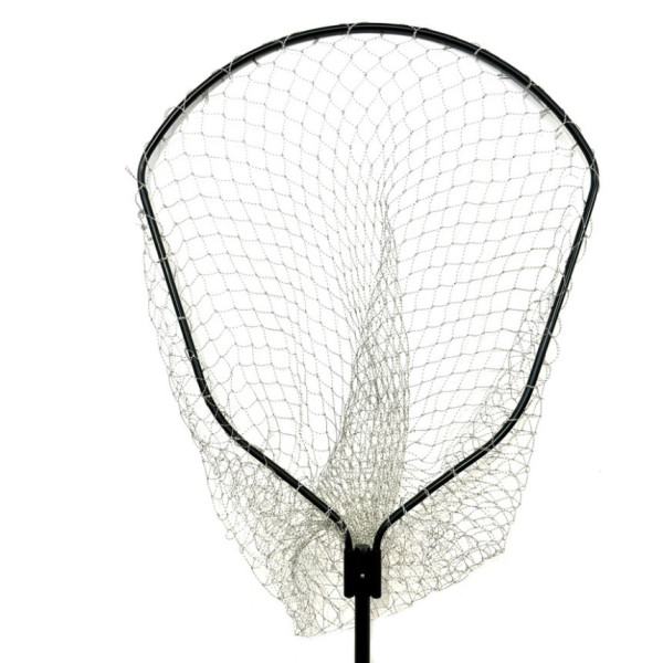 Подсак Breeze HY-160160-QP пятиугольная цельная голова 60 см, кордовая сетка, черная телескоп ручка 1.8m