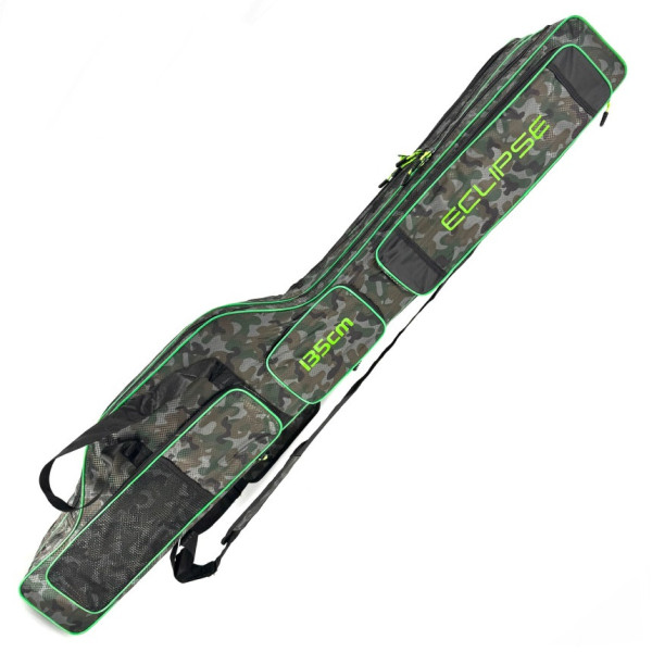 ECLIPSE 2502 1.50m frame rod case, ripstop camouflage with black inserts, 3 sections