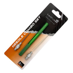 Carp Line Carp Fishing Kit: Needle, Drill + Metal Handle Needle Combo Set 'HW-062' Green