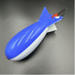 SPOMB M white and blue bait rocket