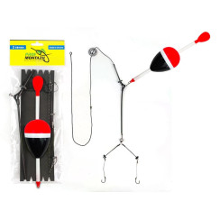 Prof Montazh rig for silver carp with 2 hooks