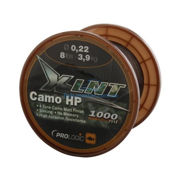 Лісочка Prologic XLNT HP 1000m 30lbs 13.1kg 0.43mm Camo