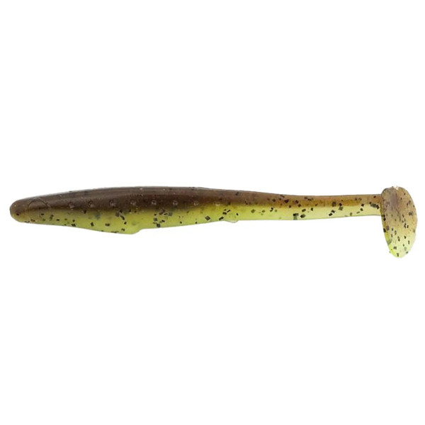 Силикон Reins Rockvibe Shiner 4" B08 Green Pumpkin Chart Melon (8шт/уп)