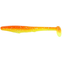 Silicone Reins Rockvibe Shiner 4" B49 Chika Orange/Chartreuse Silver Glitter (8 pcs/pack)