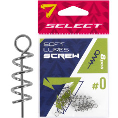 Штопор для силікону Select Soft Lures Screw #0 18mm (8 шт/уп)
