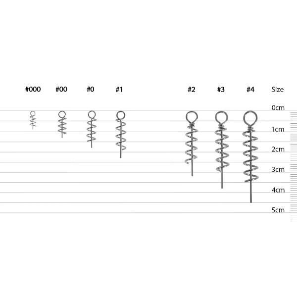 Штопор для силікону Select Soft Lures Screw #3 38mm (7 шт/уп)