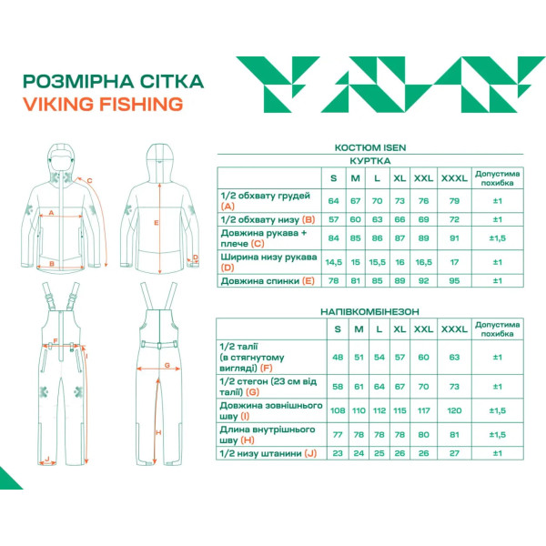 Напівкомбінезон Viking Fishing Isen L 150g 20K Black