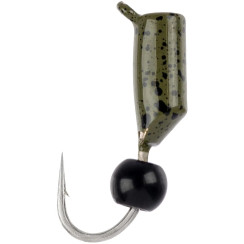 Мормышка вольфрамовая Viking Fishing Rigabik+bead 0.35g 2mm Olive+B (5шт)