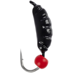 Мормышка вольфрамовая Viking Fishing Shrimp+bead 0.64g 8mm Black+R (5шт)