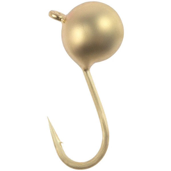 Viking Fishing Round 0.64g 4mm Gold Tungsten Jig (5 pcs)