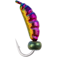 Viking Fishing Shrimp+Bead 0.95g 9mm Rainbow Tungsten Jig (5 pcs)