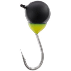Viking Fishing Round+drop 0.18g 2.5mm Black Tungsten Jig (5 pcs)