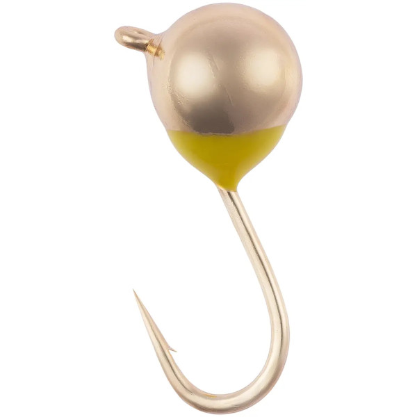 Мормышка вольфрамовая Viking Fishing Round+drop 0.31g 3mm Gold (5шт)