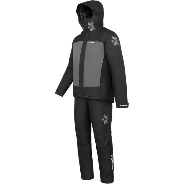 Bib overalls Viking Fishing Yeti L 150 g 6K Black/Grey