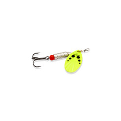 Spinner Williams Vortex Garni UV 14.17gr #Chartreuse Black Dots On Silver