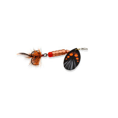 Блешня Williams Vortex Dressed UV 3.54gr #Black Orange Dots On Silver